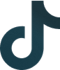 TikTok logo in dark color scheme